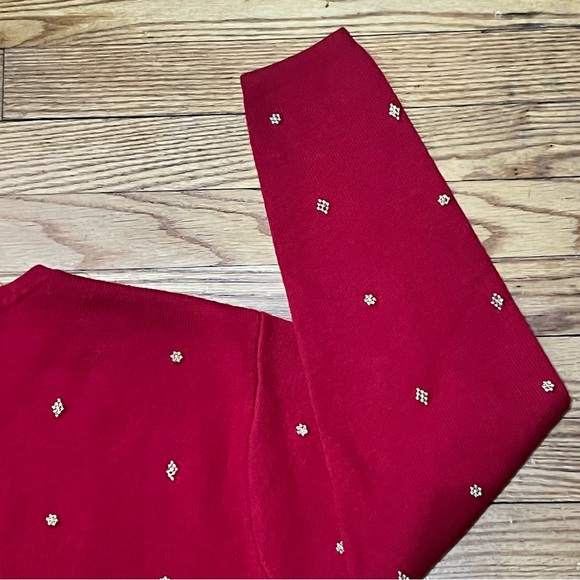 Talbots Wool Cardigan Red Size Medium Excellent Condition - Picture 7 of 10